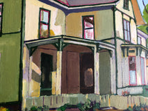 Original art for sale at UGallery.com | The House on Blount Street by Laura (Yi Zhen) Chen | $550 | acrylic painting | 16' h x 20' w | thumbnail 4