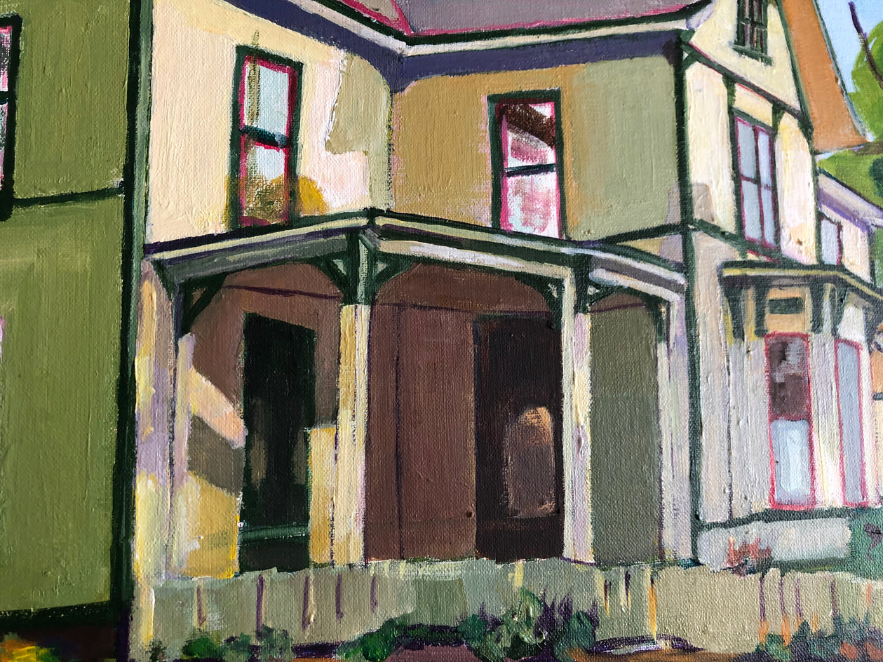 The House on Blount Street by Laura (Yi Zhen) Chen |  Closeup View of Artwork 