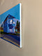 Original art for sale at UGallery.com | Moody Blue House by Laura (Yi Zhen) Chen | $750 | acrylic painting | 18' h x 24' w | thumbnail 2