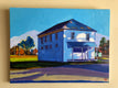 Original art for sale at UGallery.com | Moody Blue House by Laura (Yi Zhen) Chen | $750 | acrylic painting | 18' h x 24' w | thumbnail 3