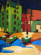 Original art for sale at UGallery.com | Piazza Cafe by Laura (Yi Zhen) Chen | $750 | acrylic painting | 24' h x 18' w | thumbnail 1