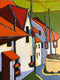 Original art for sale at UGallery.com | Town on the Hill by Laura (Yi Zhen) Chen | $575 | acrylic painting | 20' h x 16' w | thumbnail 4