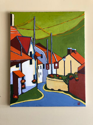 Town on the Hill by Laura (Yi Zhen) Chen |  Context View of Artwork 