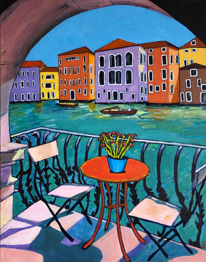 A View from the Balcony by Laura (Yi Zhen) Chen | Artwork Main Image