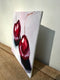 Original art for sale at UGallery.com | Cheries on White Linens by Malia Pettit | $175 | oil painting | 6' h x 6' w | thumbnail 4