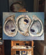 Original art for sale at UGallery.com | Chesapeake Oysters by Kristine Kainer | $3,200 | oil painting | 24' h x 36' w | thumbnail 3