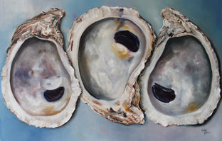 Original art for sale at UGallery.com | Chesapeake Oysters by Kristine Kainer | $3,200 | oil painting | 24' h x 36' w | photo 1