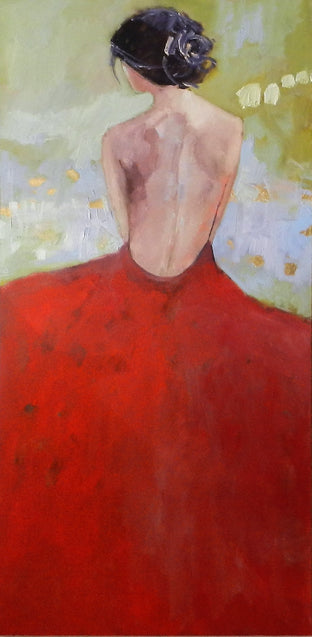 Original art for sale at UGallery.com | Chignon by Mary Pratt | $3,000 | oil painting | 48' h x 24' w | photo 1