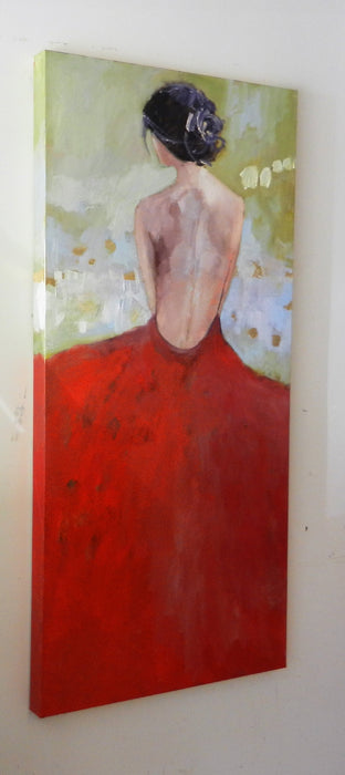 Original art for sale at UGallery.com | Chignon by Mary Pratt | $3,000 | oil painting | 48' h x 24' w | photo 2