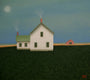 Original art for sale at UGallery.com | On a Moonlit Night by Sharon France | $725 | acrylic painting | 12' h x 16' w | thumbnail 2