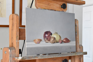 Alliums by Christopher Garvey |  Side View of Artwork 