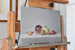 Original art for sale at UGallery.com | Alliums by Christopher Garvey | $875 | oil painting | 10' h x 16' w | photo 2