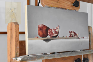 Original art for sale at UGallery.com | Pomegranate by Christopher Garvey | $725 | oil painting | 8' h x 16' w | photo 2