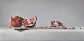 Original art for sale at UGallery.com | Pomegranate by Christopher Garvey | $725 | oil painting | 8' h x 16' w