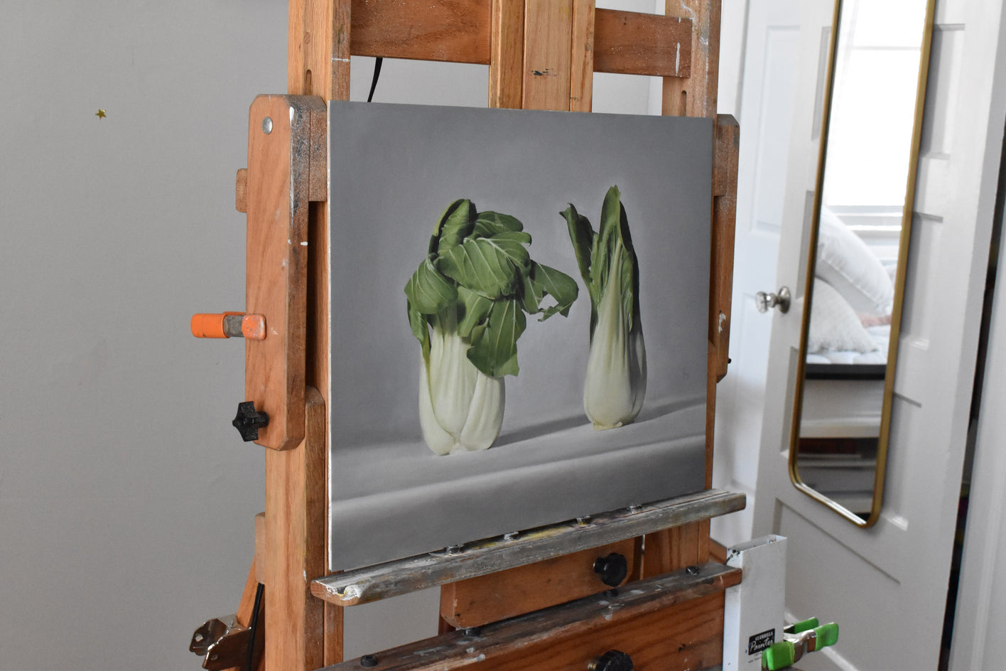 The Conversation by Christopher Garvey |  Side View of Artwork 