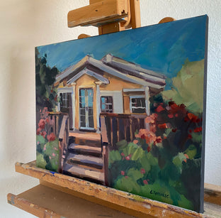 A House in Santa Cruz by Claudia Verciani |  Side View of Artwork 