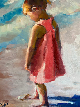 Original art for sale at UGallery.com | Shades of Summer by Claudia Verciani | $900 | oil painting | 12' h x 12' w | photo 4