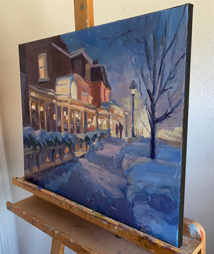 Snow Light by Claudia Verciani |  Side View of Artwork 