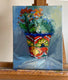 Original art for sale at UGallery.com | Spring Flowers by Claudia Verciani | $925 | oil painting | 14' h x 11' w | thumbnail 3