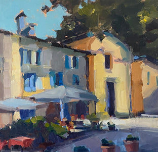 Waiting for the Ferry in Varenna by Claudia Verciani |   Closeup View of Artwork 
