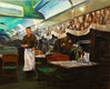 Original art for sale at UGallery.com | At the Clinton Station Diner by Onelio Marrero | $1,800 | oil painting | 26' h x 32' w | thumbnail 1