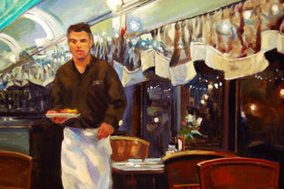 At the Clinton Station Diner by Onelio Marrero |   Closeup View of Artwork 
