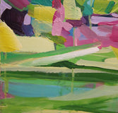 Original art for sale at UGallery.com | Whimsical Landscape by Colette Wirz Nauke | $175 | acrylic painting | 14' h x 10' w | thumbnail 4