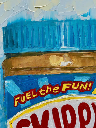 Original art for sale at UGallery.com | Skippy Creamy by Karen Barton | $325 | oil painting | 8' h x 6' w | photo 4
