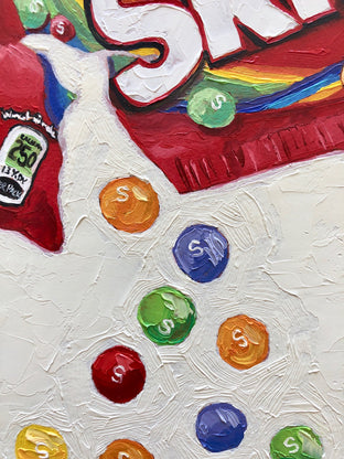 Original art for sale at UGallery.com | Skittles Delight by Karen Barton | $375 | oil painting | 8' h x 8' w | photo 4