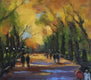 Original art for sale at UGallery.com | Poet’s Walk at Central Park by Claudia Verciani | $1,125 | oil painting | 20' h x 20' w | thumbnail 4
