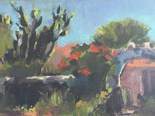 Original art for sale at UGallery.com | Ranchero's Garden by Claudia Verciani | $775 | oil painting | 11' h x 14' w | photo 4
