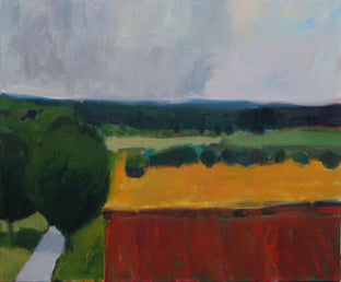 Original art for sale at UGallery.com | Cloudy Sky, Dordogne by Janet Dyer | $3,150 | acrylic painting | 30' h x 36' w | photo 1