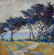 Original art for sale at UGallery.com | Coastal Trail Trees by James Hartman | $920 | oil painting | 30' h x 30' w | thumbnail 1