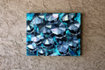 Original art for sale at UGallery.com | Blue-Green Cubist Cafe by Rachel Srinivasan | $800 | oil painting | 24' h x 30' w | thumbnail 3