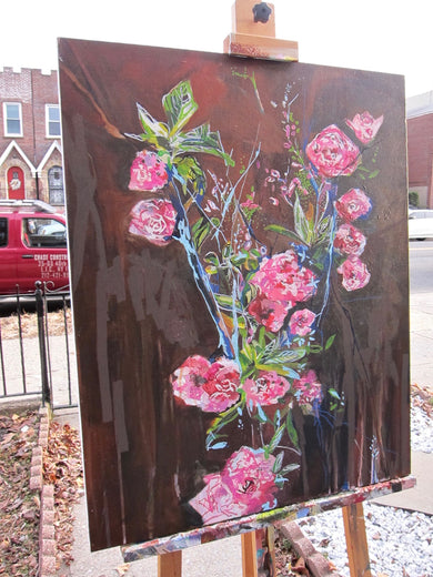 Abundance of Love by Colette Wirz Nauke |  Side View of Artwork 