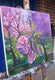 Original art for sale at UGallery.com | Evening Nouveau Blossom by Colette Wirz Nauke | $900 | acrylic painting | 16' h x 16' w | thumbnail 2