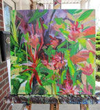 Original art for sale at UGallery.com | Patterns In Nature by Colette Wirz Nauke | $800 | acrylic painting | 16' h x 16' w | thumbnail 3