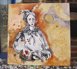 Hearts on Her Sleeve by Colette Wirz Nauke |  Context View of Artwork 
