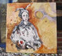 Original art for sale at UGallery.com | Hearts on Her Sleeve by Colette Wirz Nauke | $325 | mixed media artwork | 12' h x 12' w | thumbnail 3