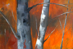 Original art for sale at UGallery.com | Colorful Forest by Nancy Merkle | $650 | oil painting | 20' h x 16' w | photo 3