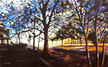 acrylic painting by Chris Wagner titled Color of Night