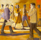 Original art for sale at UGallery.com | Regressive by Connie Millholland | $1,600 | oil painting | 36' h x 36' w | thumbnail 1