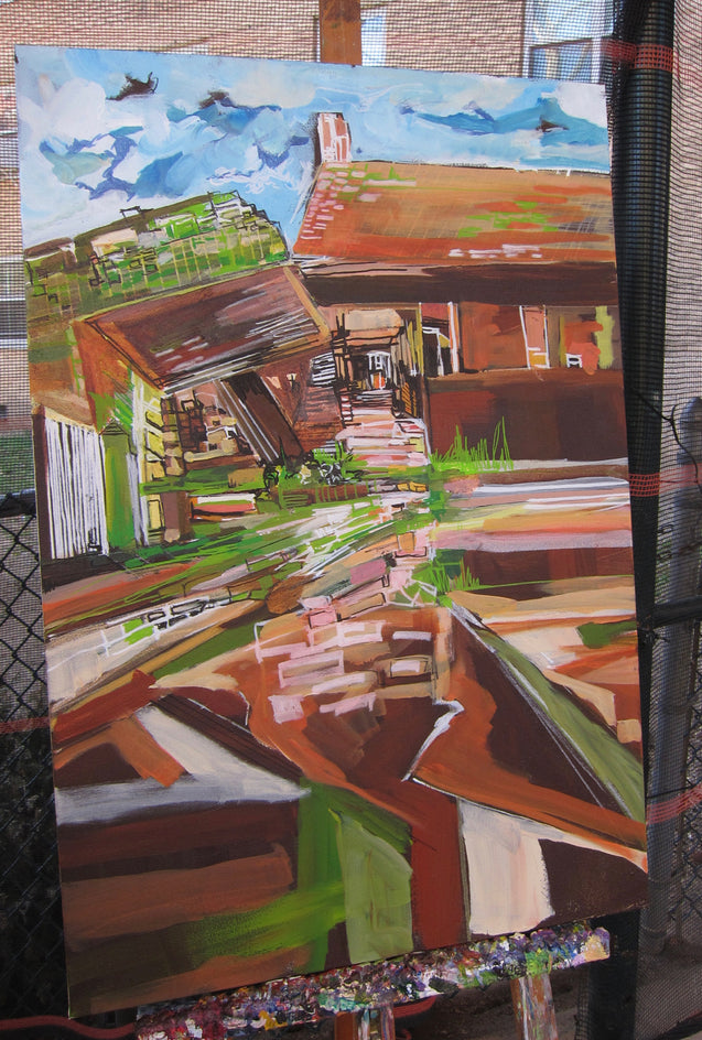 The Path to Infinity by Colette Wirz Nauke |  Side View of Artwork 