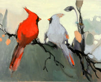 Original art for sale at UGallery.com | Conversation by Mary Pratt | $875 | oil painting | 16' h x 20' w | thumbnail 1