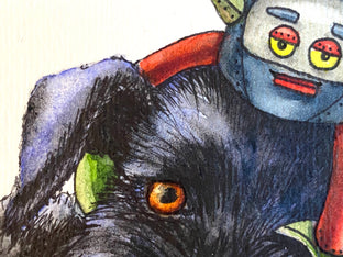 Original art for sale at UGallery.com | Cookie by Diane Flick | $175 | mixed media artwork | 5' h x 5.87' w | photo 4