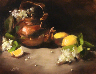 Copper Teakettle and Lemons by Pamela Blaies |  Artwork Main Image 