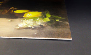 Copper Teakettle and Lemons by Pamela Blaies |  Side View of Artwork 