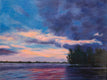 Original art for sale at UGallery.com | Coral Sky by Karen E Lewis | $2,100 | oil painting | 30' h x 40' w | thumbnail 1