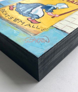 Watch Out! by Karen Barton |  Side View of Artwork 