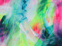 Original art for sale at UGallery.com | Glizzeebobaps by Courtney Jacobs | $2,025 | acrylic painting | 30' h x 40' w | thumbnail 1